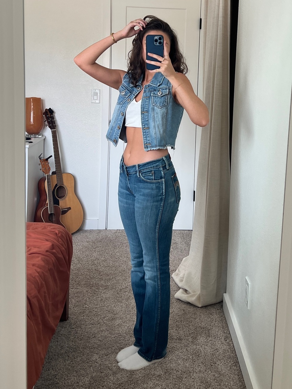 7 For All Mankind Low Rise Boot-Cut Jeans